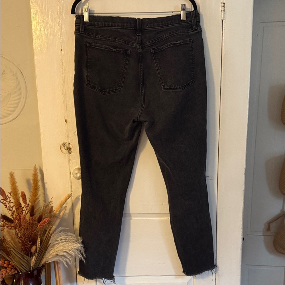 Abercrombie Skinny High Rise Ripped Black Jeans - Picture 5 of 5